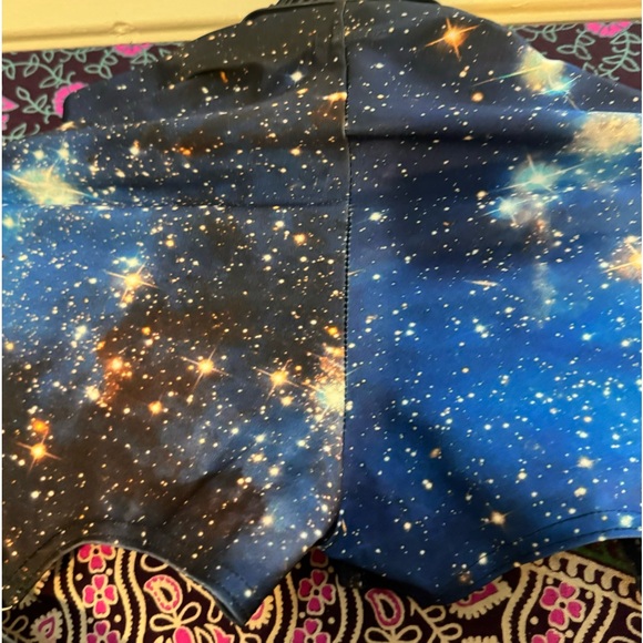 Galaxy Blue Suspender Leggings- Size Medium BlackMilk Clothing - Picture 7 of 9